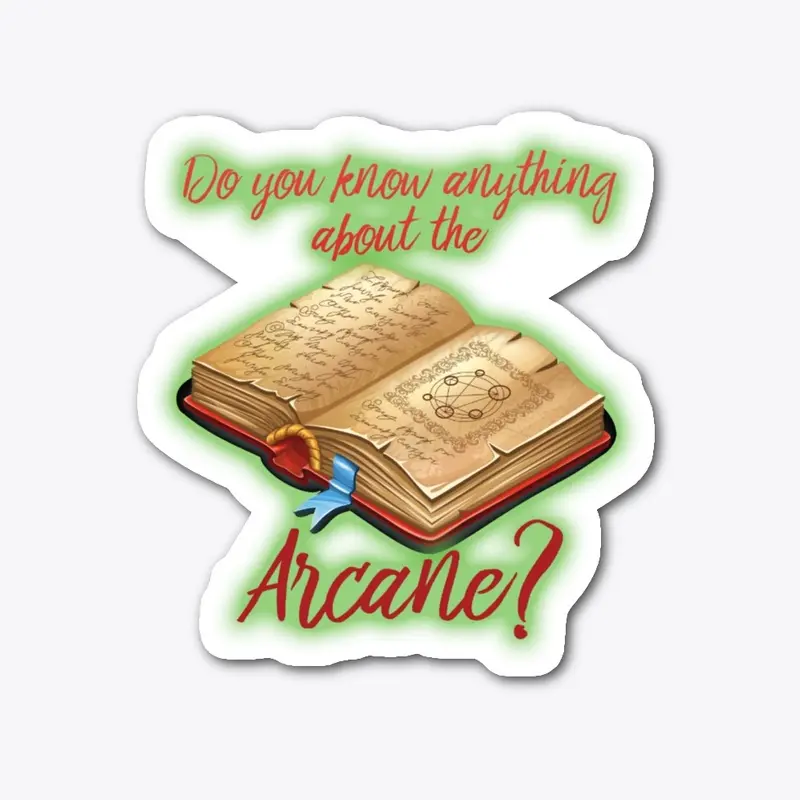 "Do You Know... Arcane?" Book Decal